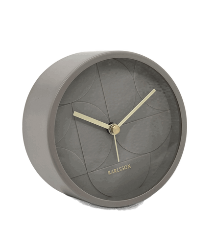 Wecker "Echelon Circular" Stonefarben - Konceptpunkt Home, Deko und mehr …