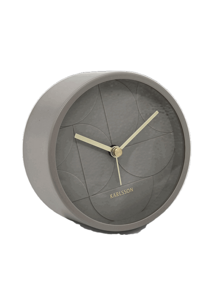 Wecker "Echelon Circular" Stonefarben - Konceptpunkt Home, Deko und mehr …
