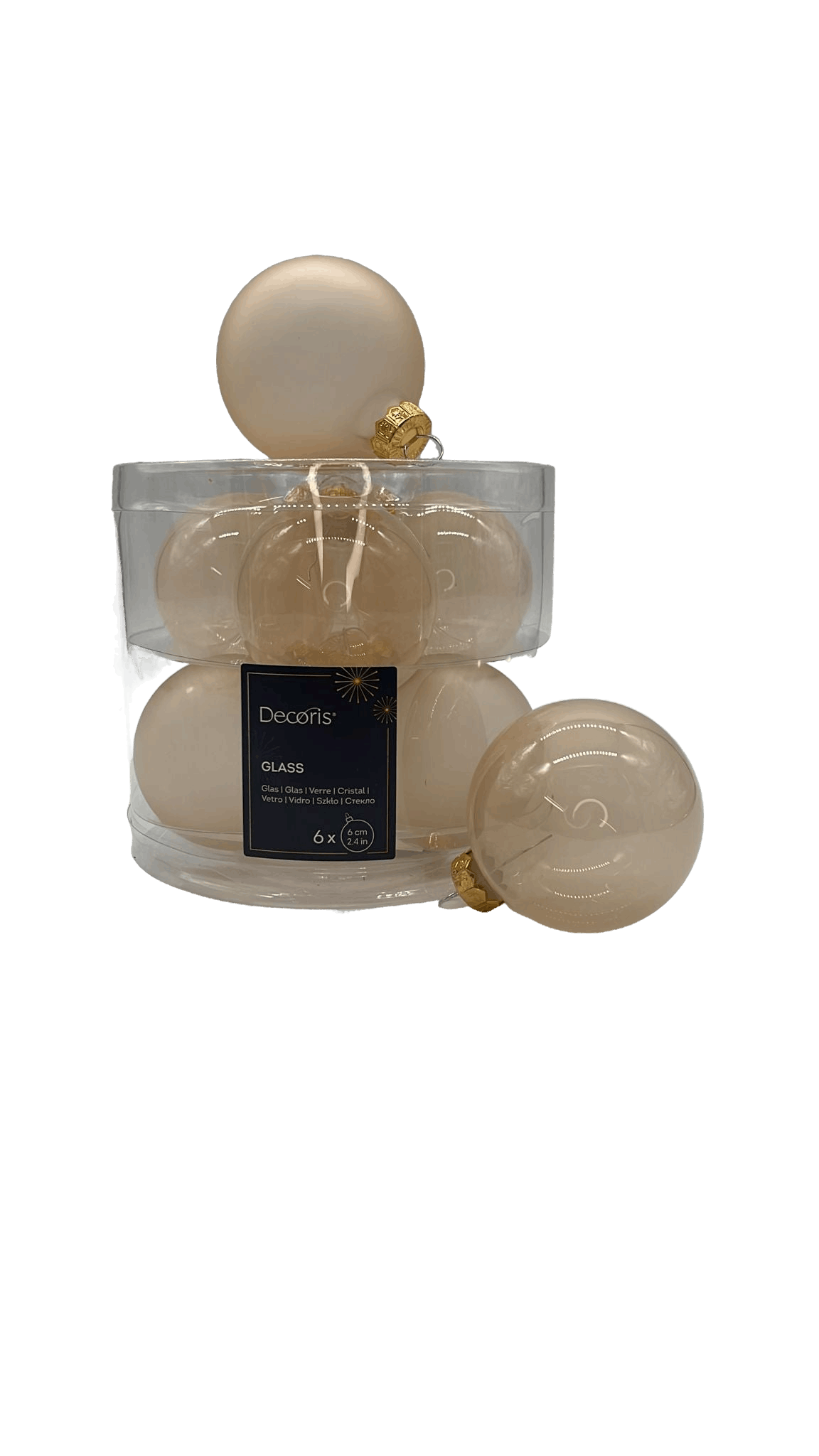 Weihnachtskugeln aus Glas in der Box mit 6 Kugeln - Konceptpunkt Home, Deko und mehr …