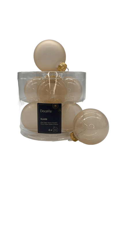 Weihnachtskugeln aus Glas in der Box mit 6 Kugeln - Konceptpunkt Home, Deko und mehr …