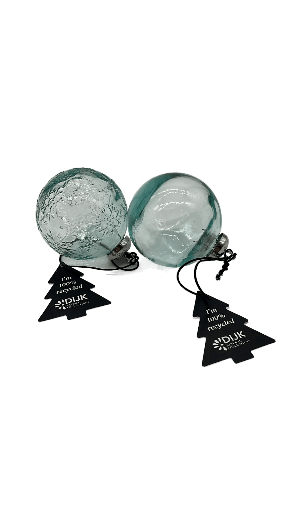 Weihnachtskugeln aus recycletem Glas klar - Konceptpunkt Home, Deko und mehr …