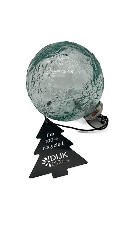 Weihnachtskugeln aus recycletem Glas mit Muster - Konceptpunkt Home, Deko und mehr …