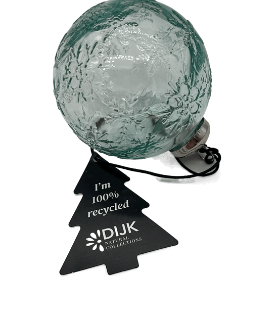 Weihnachtskugeln aus recycletem Glas mit Muster - Konceptpunkt Home, Deko und mehr …