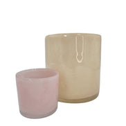 Windlicht Glas Beige B- Living