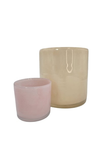 Windlicht Glas Beige B- Living